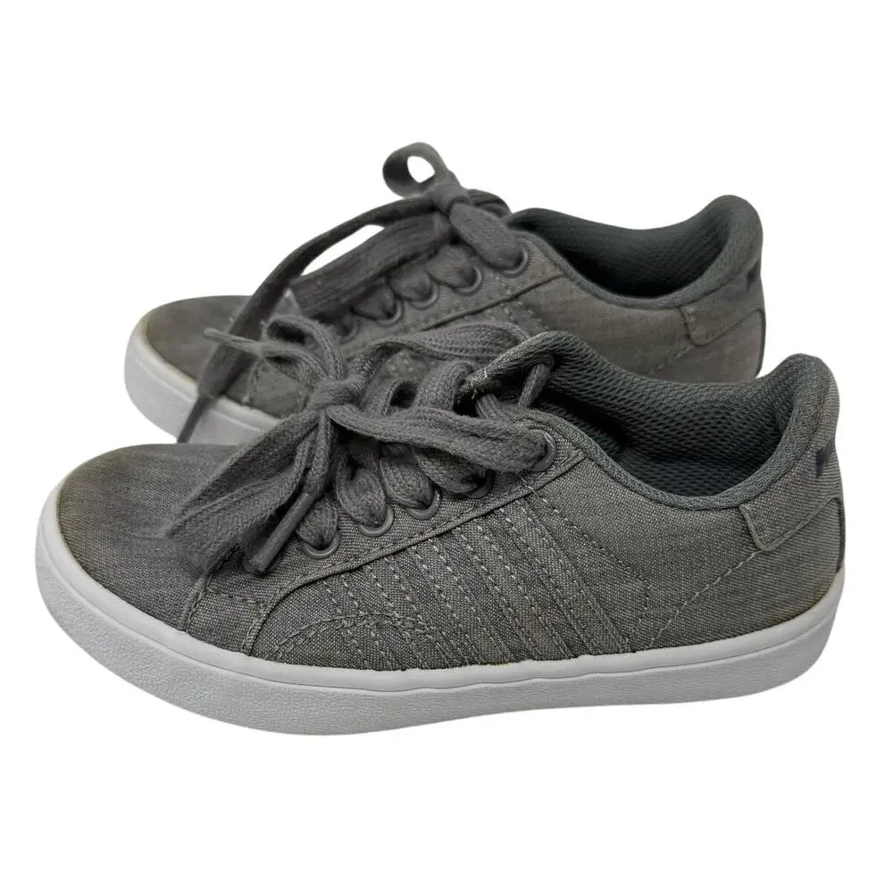 K-Swiss Toddler 10.5 Grey Classic Denim Sneakers Casual Low Top Shoes